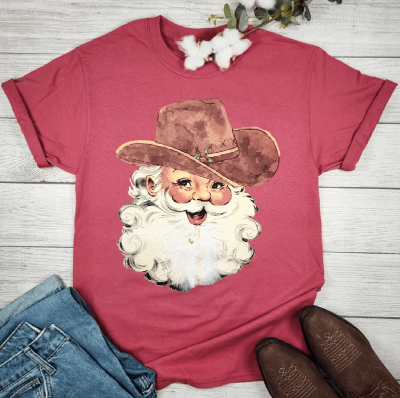 Special Discount VINTAGE COWBOY SANTA Graphic T-Shirt