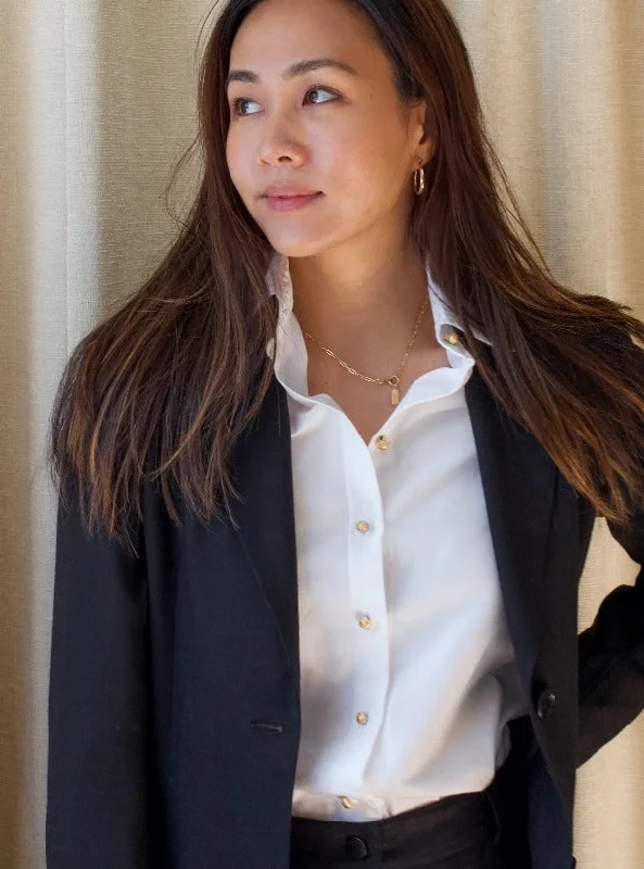 Holiday Sale Charlotte Shirt, Cotton Sateen