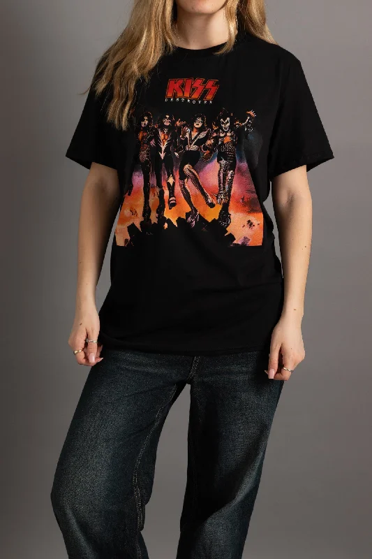 Bargain Bin Daisy Street Licensed Kiss T-Shirt