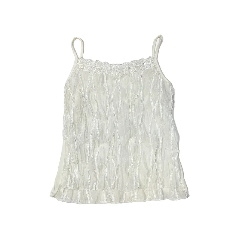 Weekend Savings Extravaganza Lace Trim Splicing Camisole