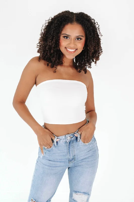 Don't Miss Out Z Supply Olsen Tube Top - White