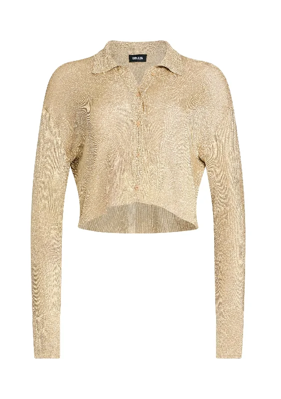 Midnight Madness Jessa Metallic Knit Top