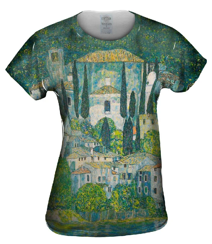 Hurry In Gustav Klimt -"Church in Cassone" (1913)