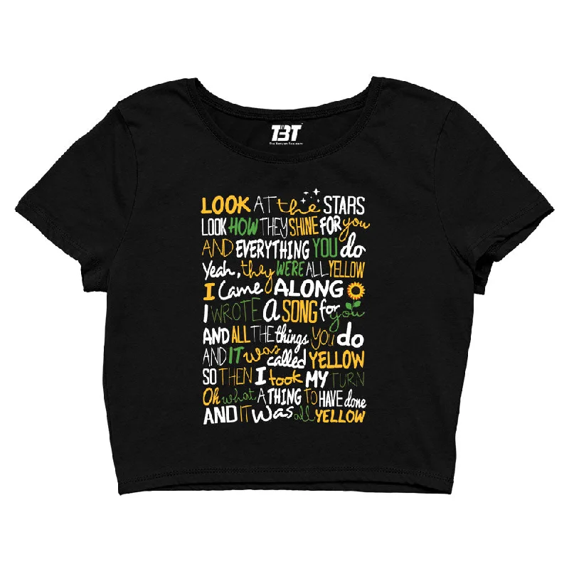 Best Deals Crop Top - Yellow