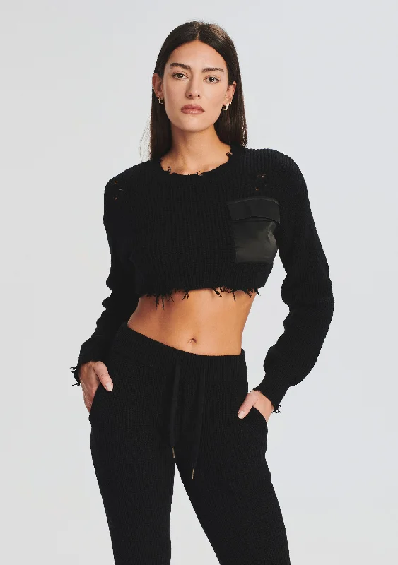 Super Bargain Cropped Devin Sweater