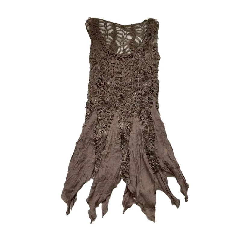 Instant Discount 90s Knit Asymmetrical Hem Dress
