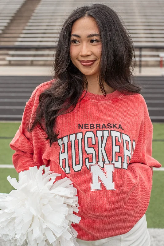 Markdown Madness Nebraska Huskers Corded Sweatshirt