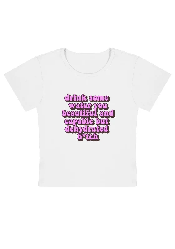 Great Deals Drink Some Water Y2k Baby Tee