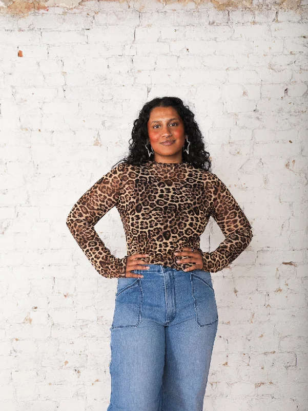 Act Fast Angela Leopard Long Sleeve