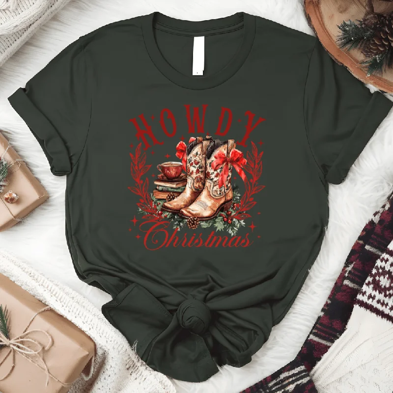Act Now Howdy Christmas Graphic Tee