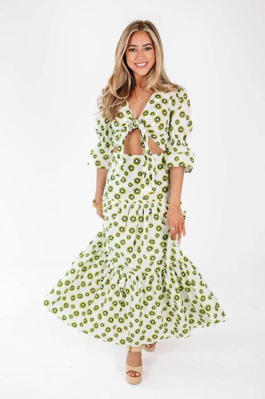 Weekend Savings Bonanza Covered In Kiwi Crop Top - Green