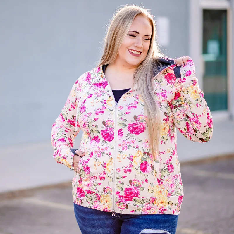 Weekend Shopping Made Better Fabulously Floral Full Zip