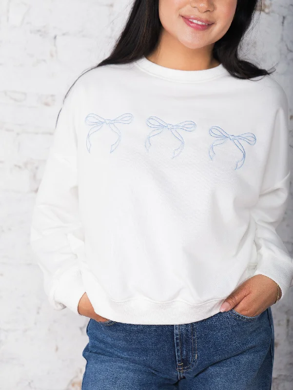 Price Slash Aida Three Bow Sweater