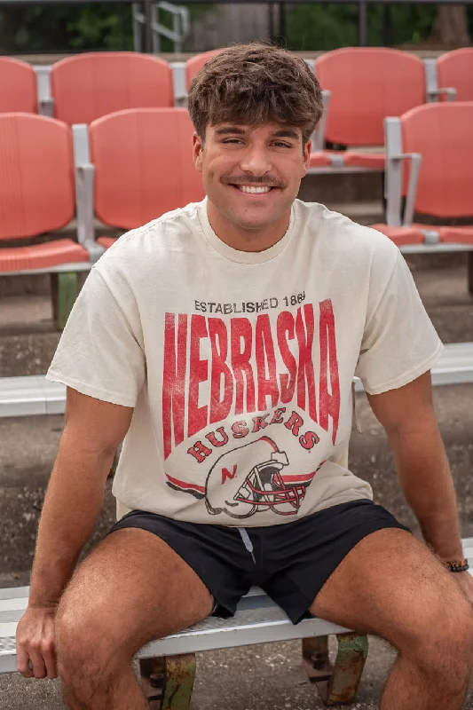 Weekend Specials Just for You Nebraska 1869 Helmet Thrifted Tee
