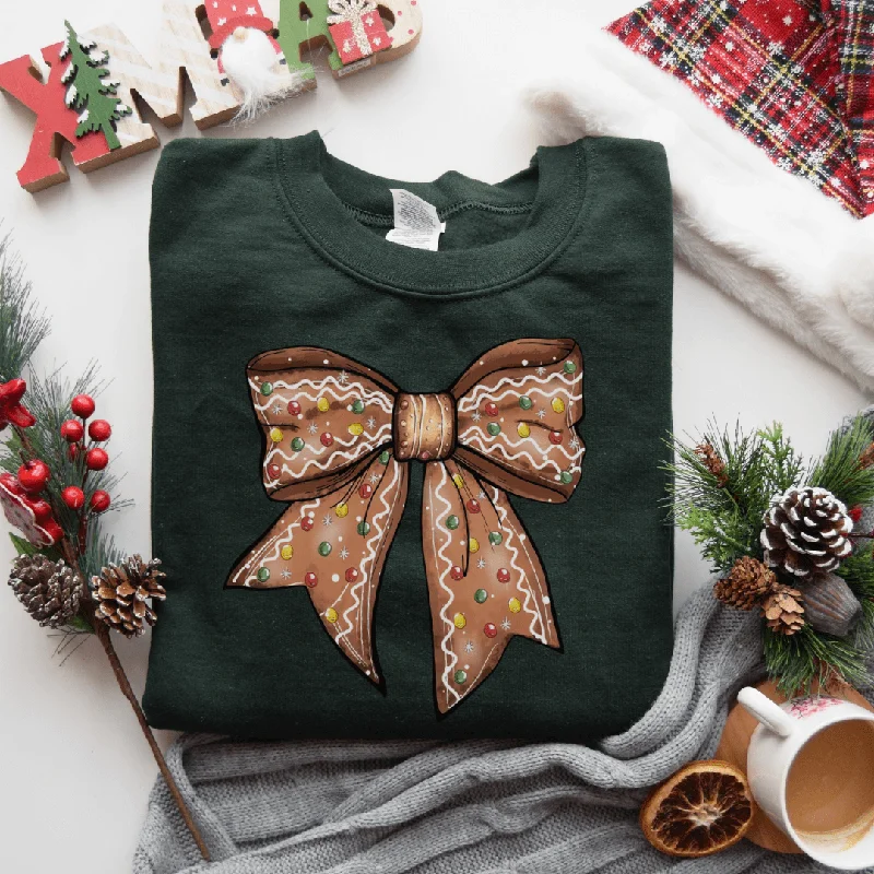 Online Exclusive Gingerbread Bow Sweatshirt