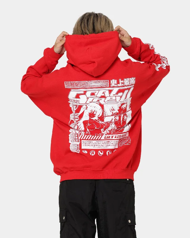 Weekend Deals That Dazzle Goat Crew Anime Hoodie Red