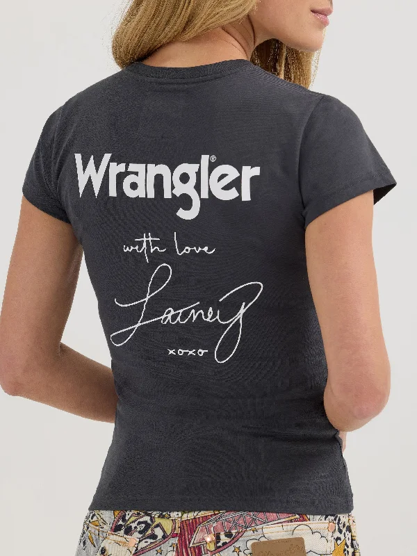 Super Sale Women's Wrangler X Lainey Wilson Shrunken Band T-Shirt #112360647