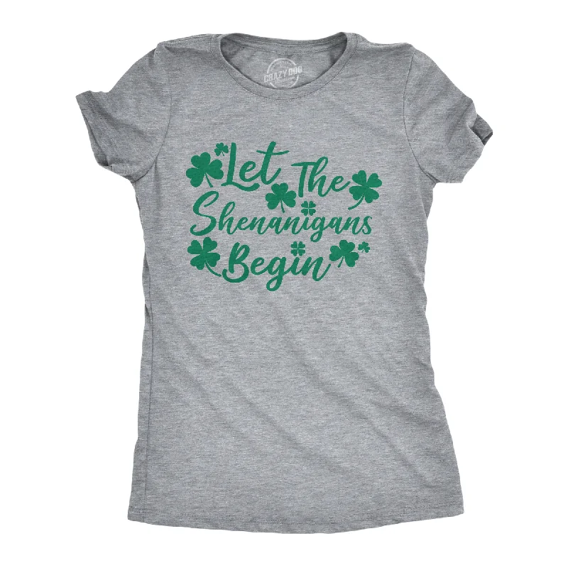 Super Bargain Let The Shenanigans Begin Clovers Women's T Shirt