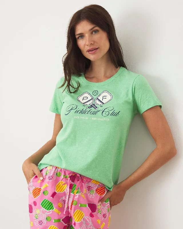 Buy Now Pickleball Club - Saturday Graphic Tee - Avocado