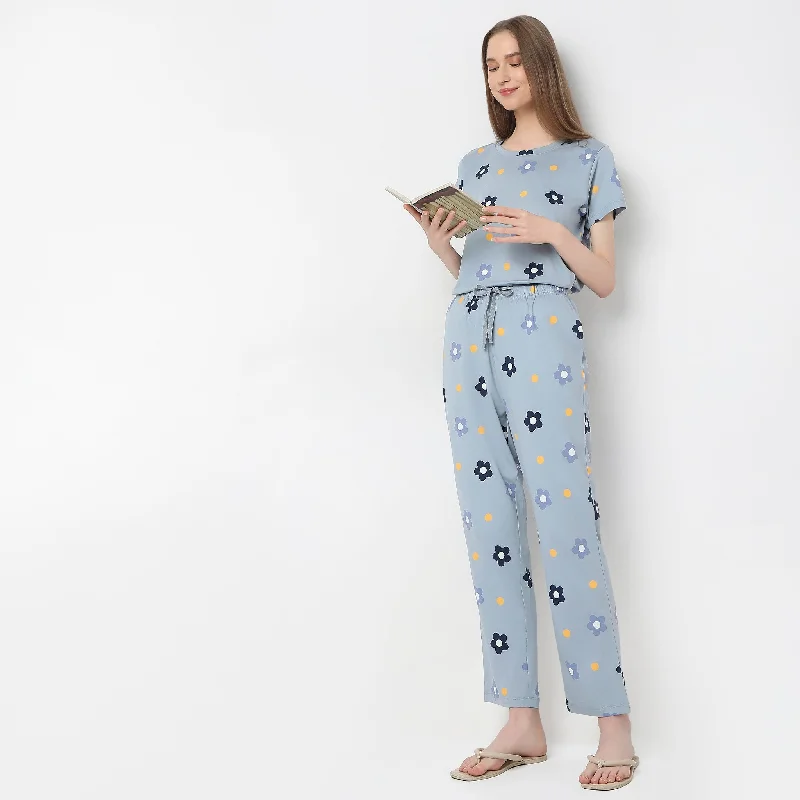 Weekend Wonders Await! Regular Fit Printed Lounge T-Shirt