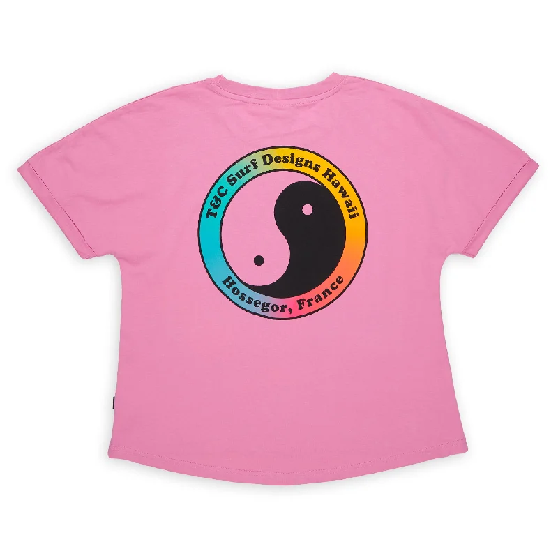 Clearance Sale T&C Surf Designs Pearl Destination Hossegor S/S Tee Women - Rose Multico