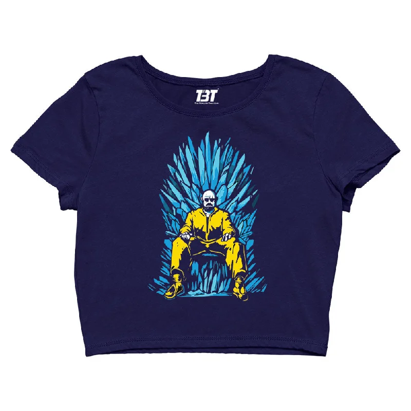 Buy Today Breaking Bad Crop Top - The Blue Crystal Throne