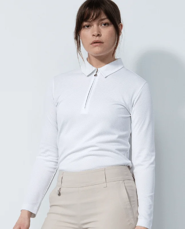 Weekend Offers That Tempt DAILY SPORTS Peoria Long Sleeve Polo 200 White