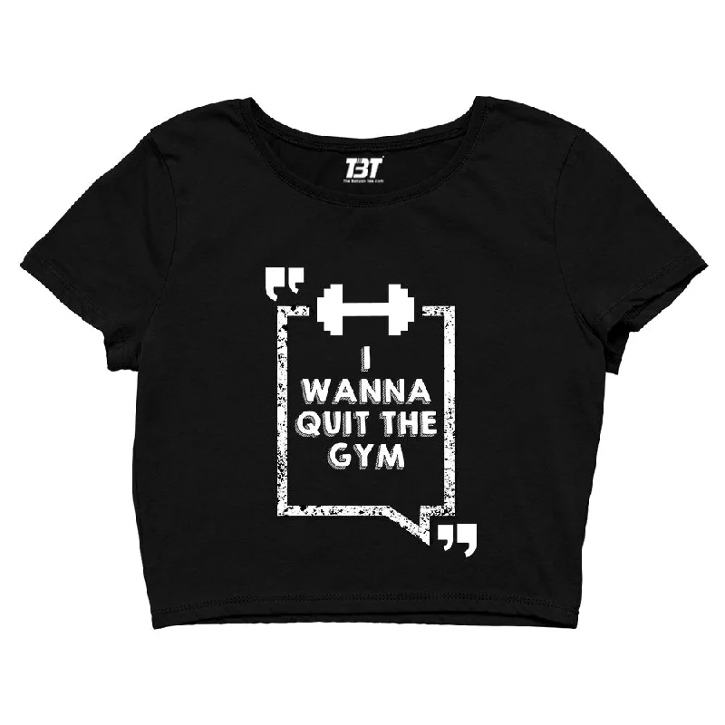 Stock Clearance Friends Crop Top - I Wanna Quit The Gym