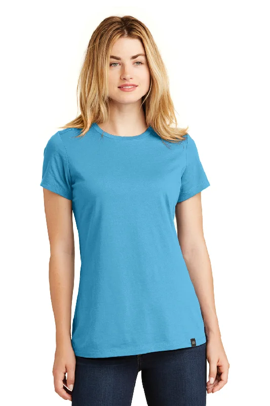 Special Promotion New Era Womens Heritage Short Sleeve Crewneck T-Shirt - Sky Blue - Closeout