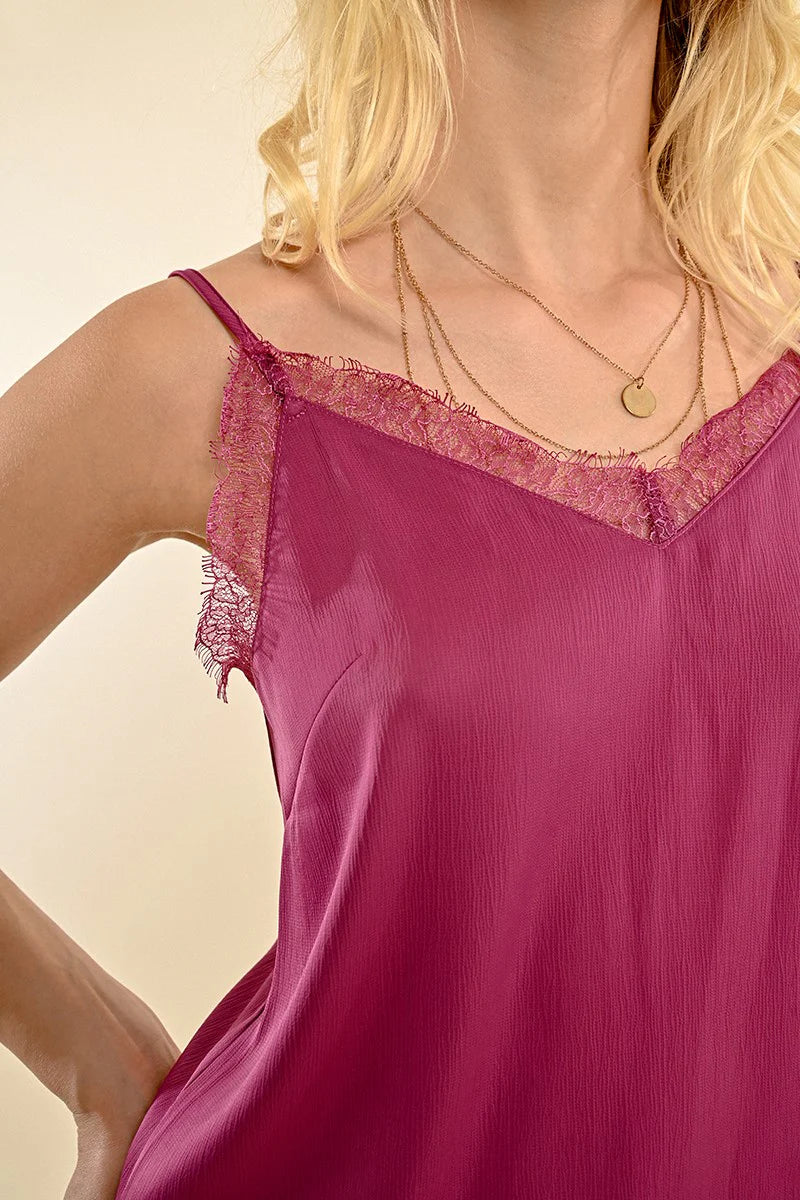 Today Only Purple Lace Cami