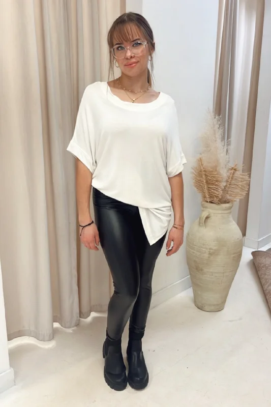 Weekend Shopping Bliss NEW TORI OVERSIZED T-SHIRT (WHITE)