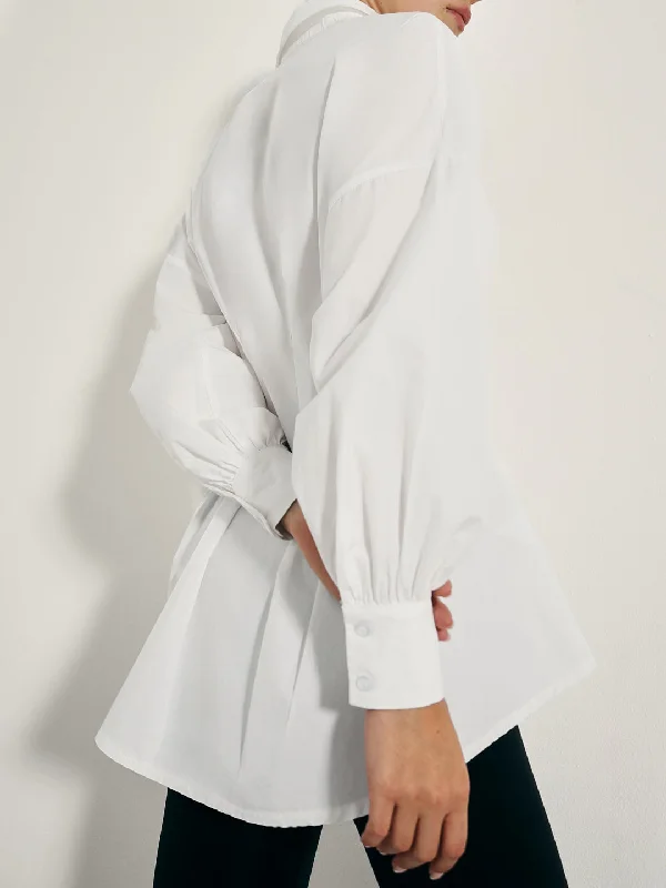 Savings Alert Gabriella Fit & Flare Timeless Shirt | White