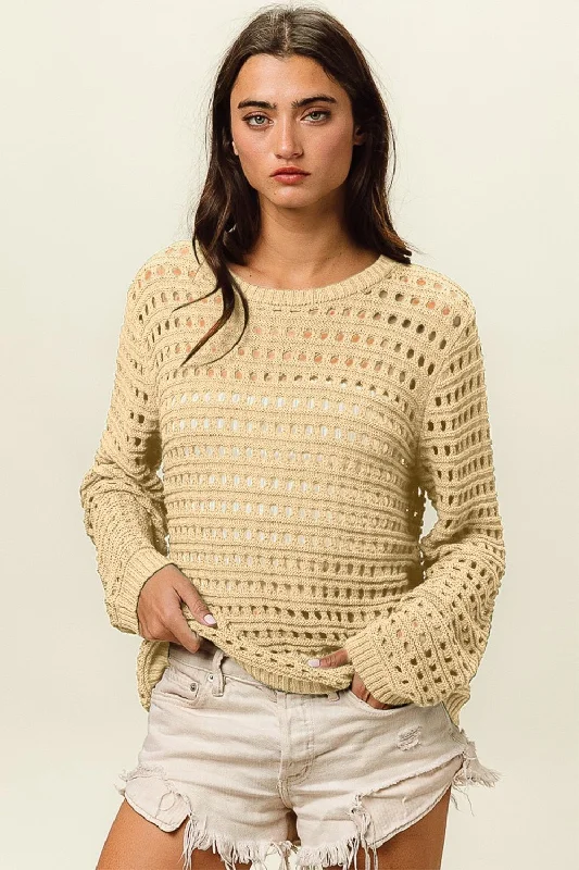 Weekend Bargains to Snag Openwork Knit Top