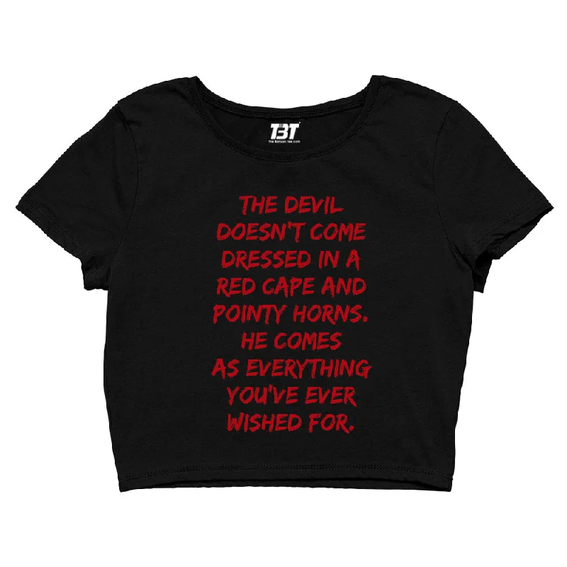 Limited Availability Lucifer Crop Top - Everything You've Ever Wished For