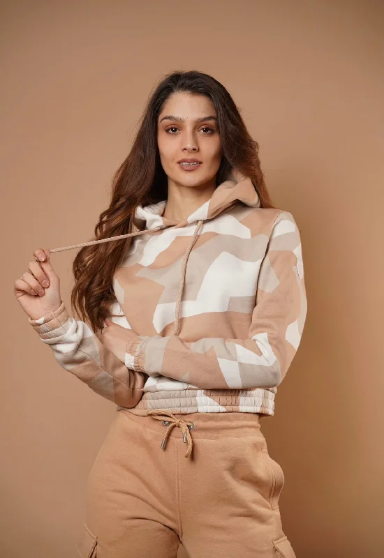 Quick Sale Swanly White Sand Camo Hoodie