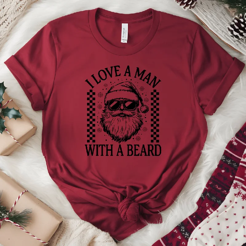 Price Drop Love a Man With a Beard Graphic Tee
