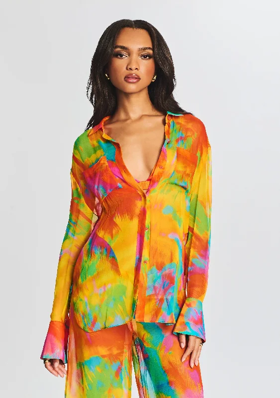 Savings Event Willow Silk Chiffon Blouse