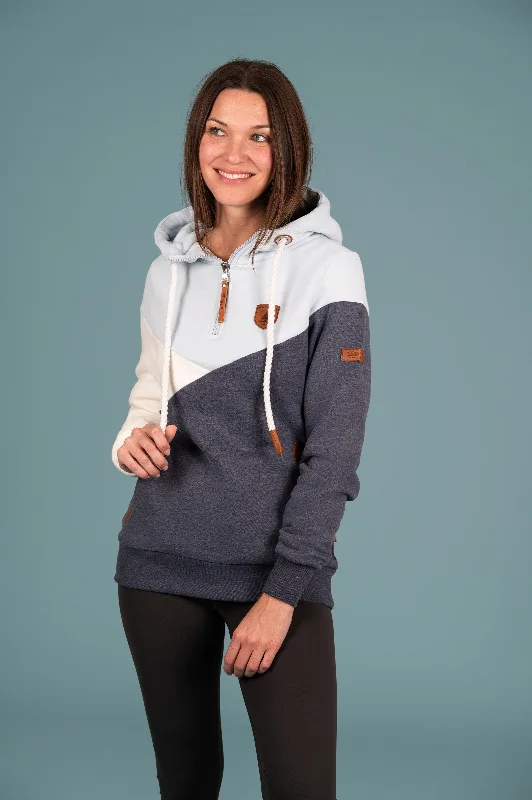 Massive Deals Roxy Navy Mix Half-Zip Hoodie
