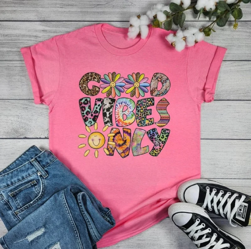 New Deals Good Vibes Only Graphic Tee