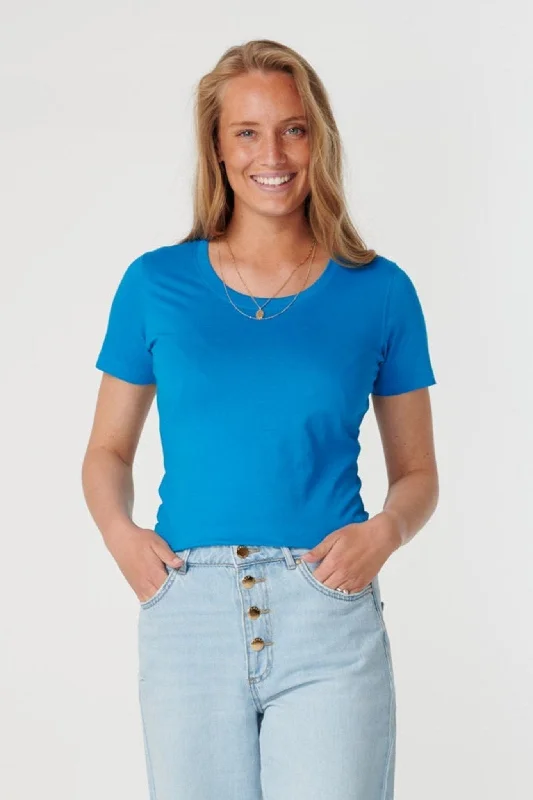 While Supplies Last Fitted T -shirt - Turquoise Blue