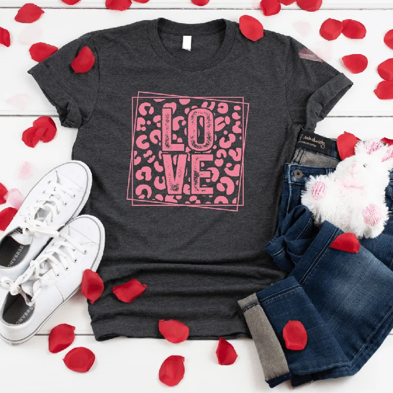 Savings Soar This Weekend Cheetah Love Valentine Graphic Tee