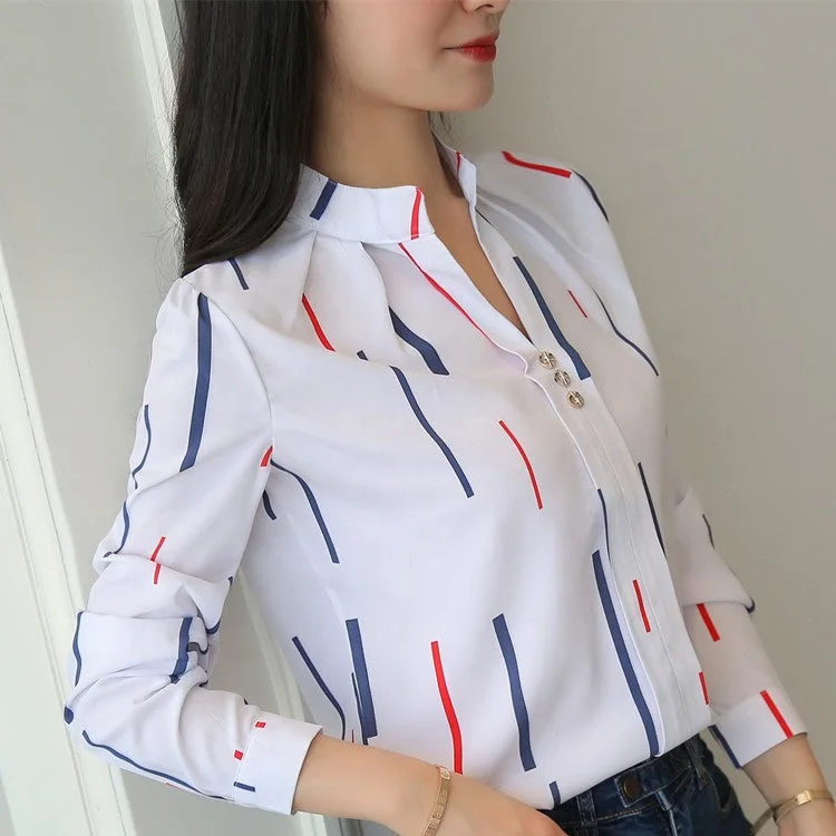 Can't Resist Women Tops And Blouses Office Lady Blouse Slim Shirts Women Blouses Plus Size Tops Casual Shirt Female Blusas