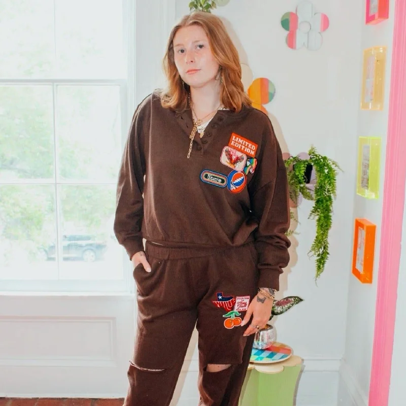 Discount Mania Multi Patch Sweatpants
