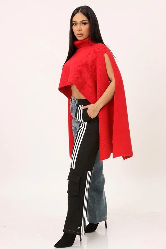 Extra Discounts Hang Around Poncho (Red)