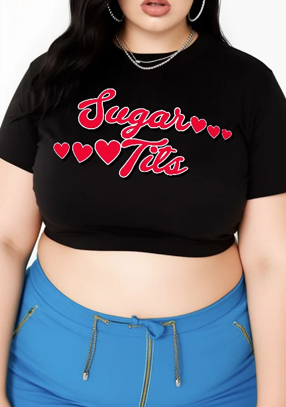 Bargain Prices Curvy Sugar Six Hearts Baby Tee