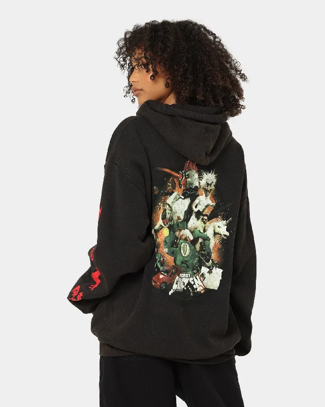 Overstock American Thrift Chicken Boom Vintage Hoodie Black Wash