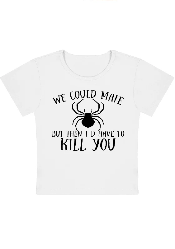 Huge Discounts We Could Mate Y2K Baby Tee
