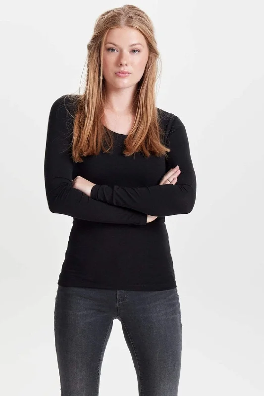 Super Bargain Basic long-sleeved T-shirt - Black