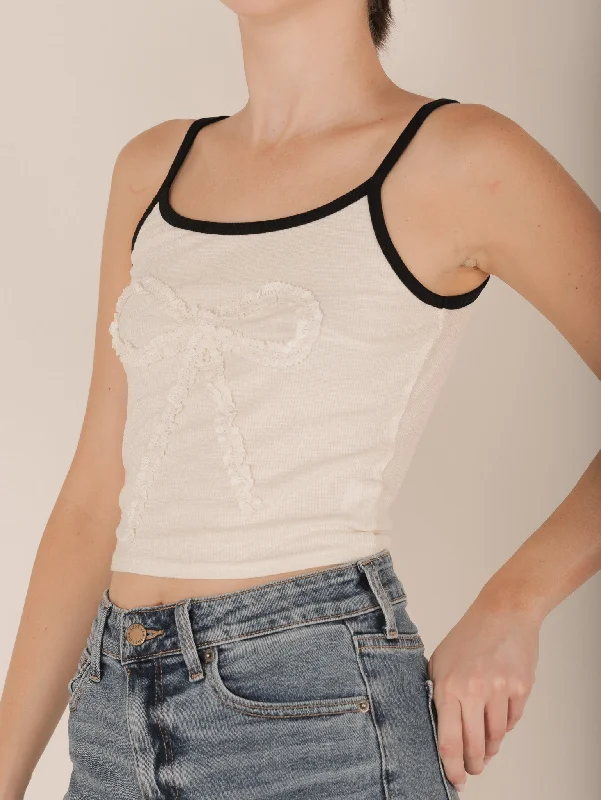 Discount Extravaganza Bernice Bow Tank Top