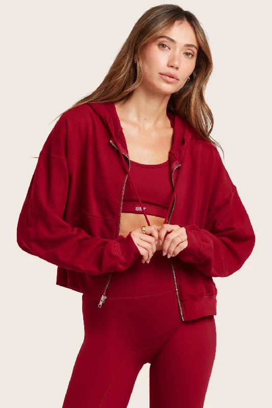 Final Sale LIGHTWEIGHT SWEATS CLASSIC ZIP HOODIE - LOVE